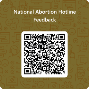 QRCode for National Abortion Hotline Feedback